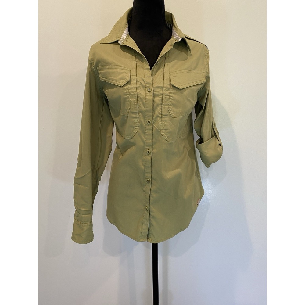 5.11 tactical shirt Women's Small P Sage Green Long/3/4 Sleeve